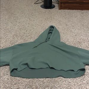Green Rue21 Cropped Hoodie! Size XL
